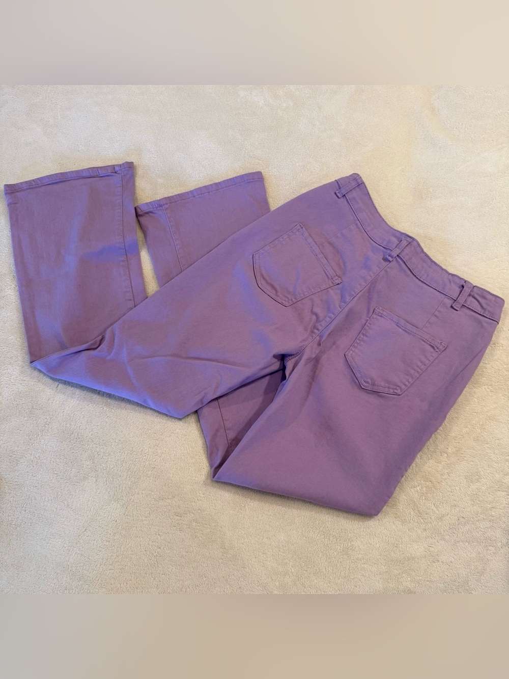 Purple flare jeans